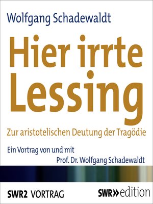 cover image of Hier irrte Lessing